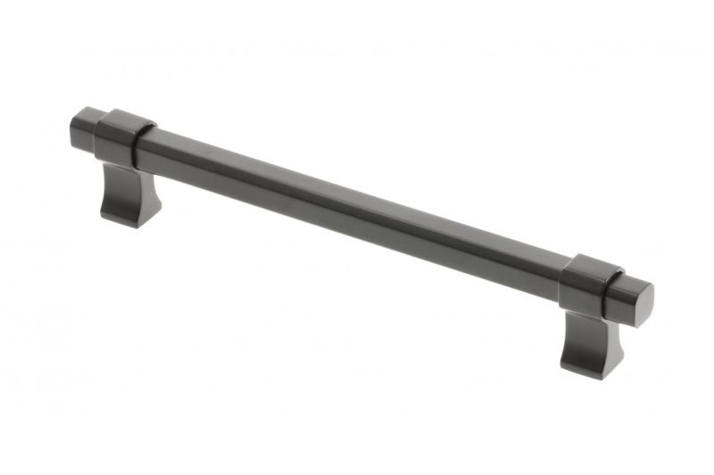 Rukoväť nábytku GTV IMPERIAL, C=160 mm, L=194 mm, ZnAl, matná čierna