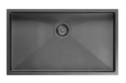 Akvadizajn Zara Drez Gun Metal 74x44cm Podmontáž, Vstavaná montáž a Nástavná montáž s Gun Metal Zátkou - 1208969508
