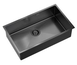 Akvadizajn Zara Drez Gun Metal 74x44cm Podmontáž, Vstavaná montáž a Nástavná montáž s Gun Metal Zátkou - 1208969508