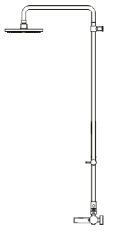 Waterevolution Flow trojcestná termostatická sprchová batéria s hlavovou sprchou 250 mm a okrúhlou ručnou sprchou Biela T131TNR25BR.