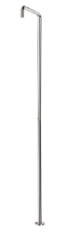 Waterevolution Flow shower column with mixing valve gun metal T146GME