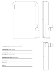 Waterevolution Flow kuchynská batéria s kolenovým otočným výtokom v úprave gun metal T158HGME.