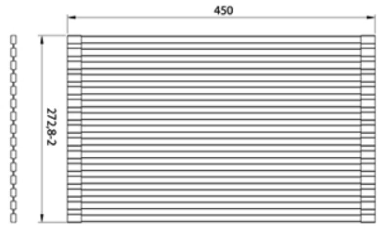 Ausmann Turt Chróm Rolovacia podložka cez a do drezu 28x45 cm 1208969723