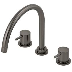 Waterevolution Flow 3-otvorová kuchynská batéria s otočným výtokom a pripojením na filtrovanú vodu, gun metal T152UGME.