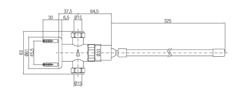 PB Samozatvárací časový kohútik s ovládaním kolenom 8-12” 1208969810