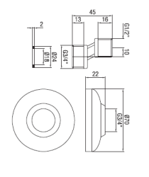 PB S-spojka Nerezová oceľ 10 mm Klasický Excentrický 1/2” x 3/4” 1208969849