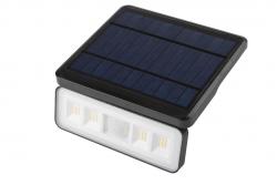 Slnečné svietidlo s pohybovým a stmievačovým senzorom DAVOS, LED, 1000lm, 4000K, 2000mAh, IP54, čierne