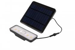 Slnečné svietidlo s pohybovým a stmievačovým senzorom DAVOS, LED, 1000lm, 4000K, 2000mAh, IP54, čierne