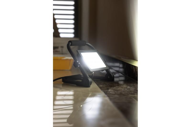 NELI Prenosný reflektor, LED, 50W, 4500lm, 6400K, AC220-240V, IP65, 1,5m kábel