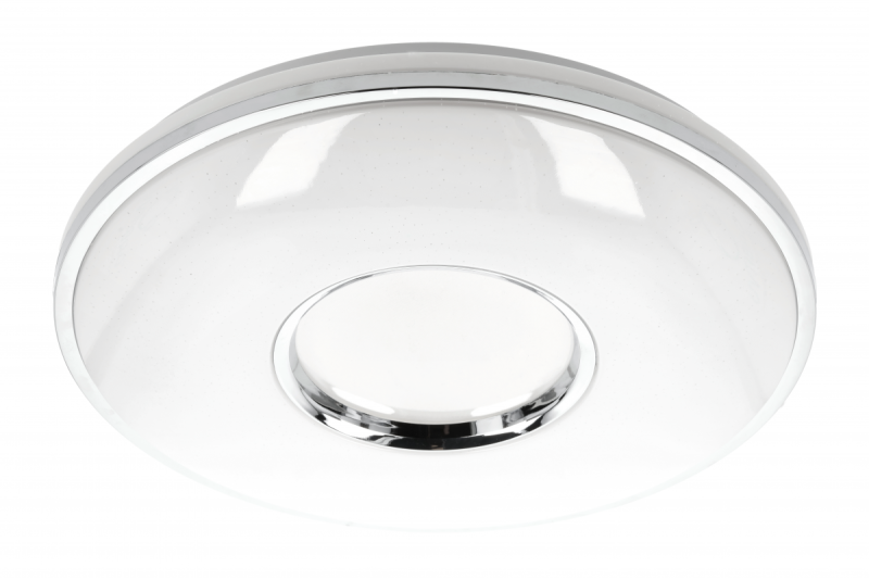 SORI LED stropná lampa, Ø490mm, CCT, 48W, 3840lm, AC180-250V, 50/60 Hz, PF>0,9, IP54, diaľkové ovládanie, biela, 3 roky záruky.