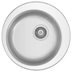 Banka Moscow RVS Okrúhle Umývadlo 48 cm Nástavba 1208970054