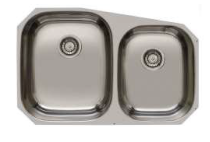Prinses Bank RVS dvojitý drez pod montáž 750x475 mm 1208970067