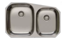 Prinses Bank RVS dvojitý drez pod montáž 750x475 mm 1208970067