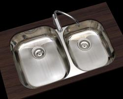 Prinses Bank RVS dvojitý drez pod montáž 750x475 mm 1208970067