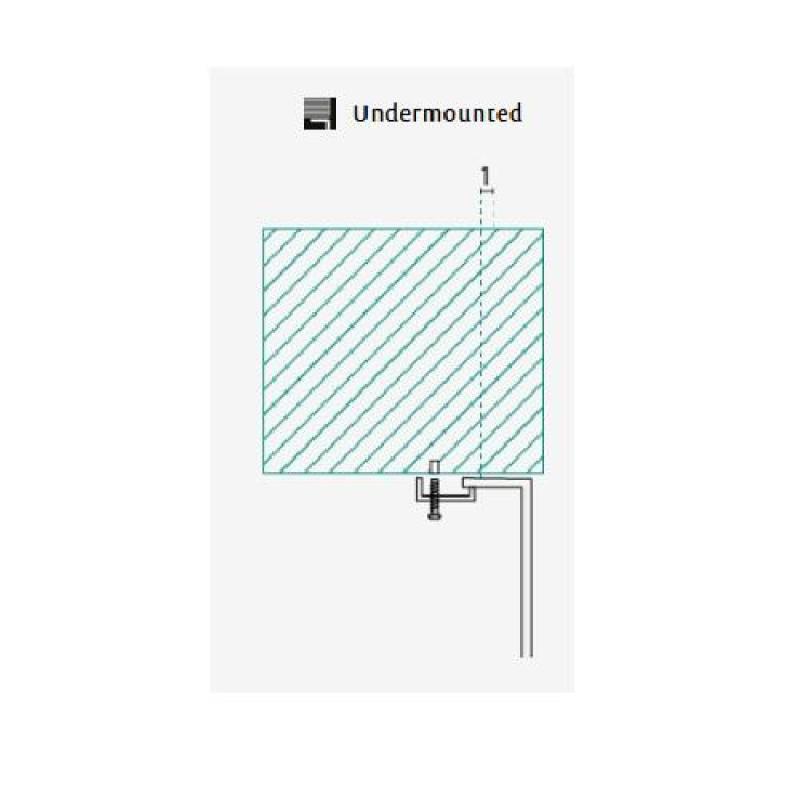 Banka Detroit RVS Drez 450 x 370 mm Zabudovateľný 1208970076