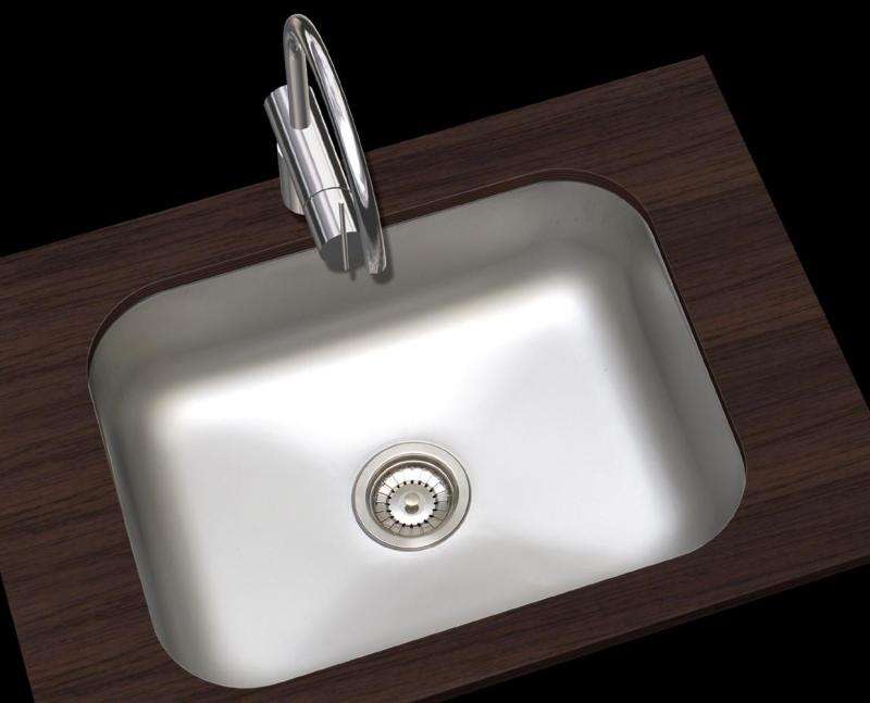 Banka Detroit Nerezový drez 543 x 408 mm Podstavný 1208970078