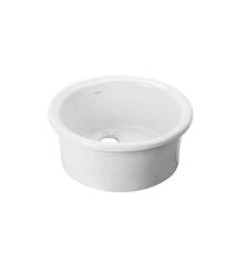 Ausmann Ceramic Brook keramické biele okrúhle umývadlo na dosku 1208970092