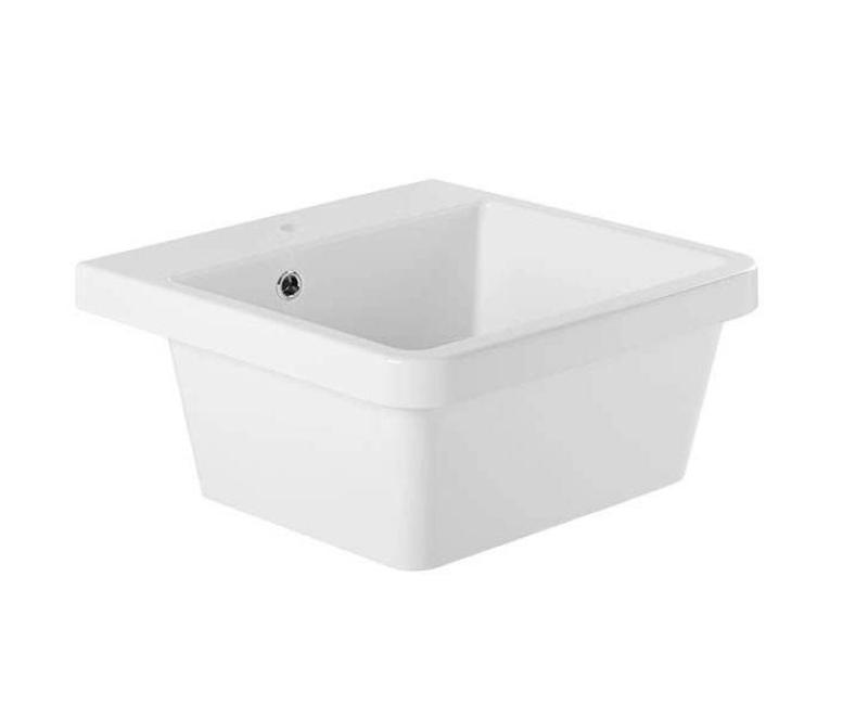 Ausmann Ceramic Frost Ceramic White Sink - Countertop 510 x 506 mm with Tap Hole Platform 1208970516