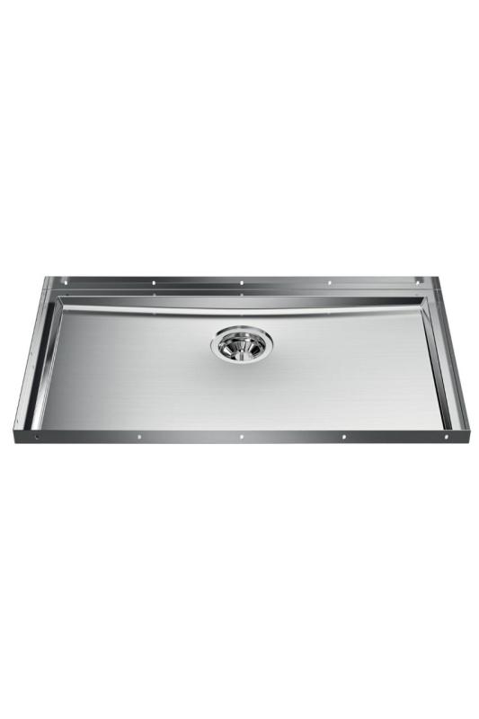 Foster Phantom Base nerezová základová doska pracovná doska drez 71x40 cm pre zabudovanie do keramiky, prírodného kameňa a Solidsurface, hrúbka 20 mm 1208970694