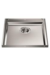 Foster Phantom Base RVS základová doska pracovnej dosky umývadlo 40x40 cm na zabudovanie do keramiky, prírodného kameňa a Solidsurface hrúbka 12 mm 1208970719
