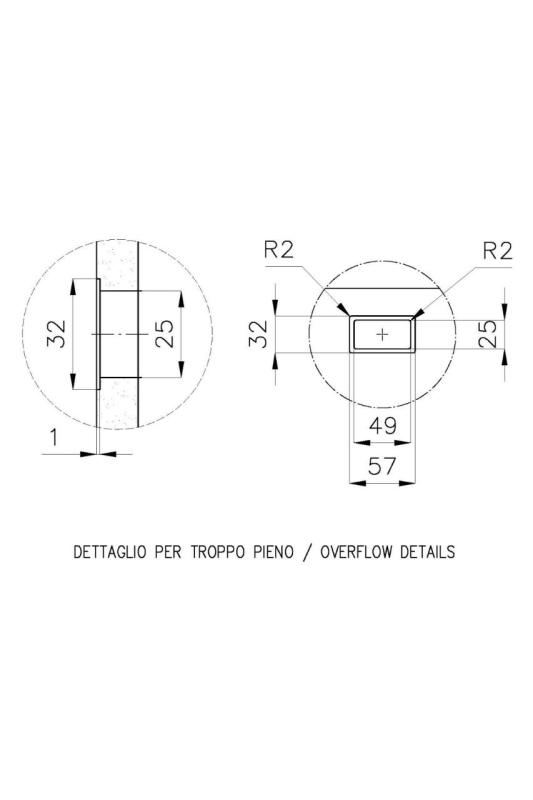 Foster Phantom Base RVS základová doska pracovnej dosky umývadlo 40x40 cm na zabudovanie do keramiky, prírodného kameňa a Solidsurface hrúbka 12 mm 1208970719