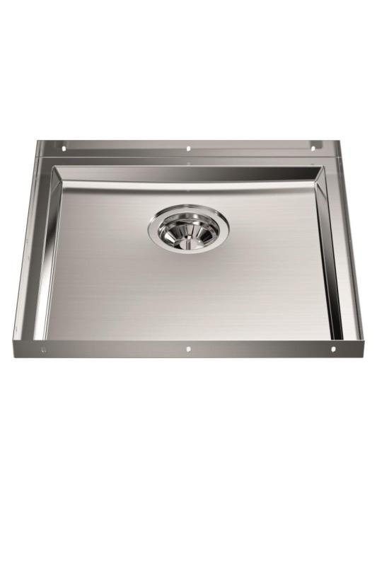 Foster Phantom Base RVS základová doska pracovnej dosky umývadlo 40x40 cm na zabudovanie do keramiky, prírodného kameňa a Solidsurface hrúbka 12 mm 1208970719