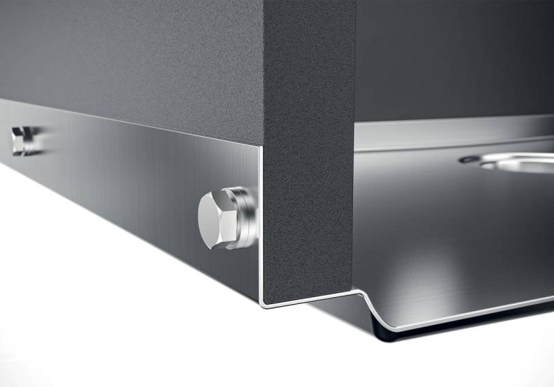 Foster Phantom Base RVS základová doska pracovnej dosky umývadlo 40x40 cm na zabudovanie do keramiky, prírodného kameňa a Solidsurface hrúbka 12 mm 1208970719