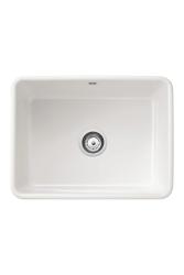 Ausmann Ceramic Mira Keramické Biele Umývadlo - Podstavné a Medzistavné 590 x 458 mm s Nerezovou Zátkou 1208970733