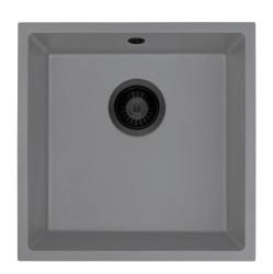 GraniteMy Universal Granitový Sivý Drez 40x40 cm Nadstavba, Podstavba a Plochá Inštalácia s Čiernym Korkom 1208970751