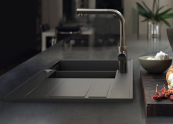 Dura Stretto Quartz 1,5 umývadlo antracitové nástavbové so sušičkou 100x50cm obojstranné 1208970766