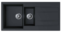 Dura Stretto Quartz 1,5 umývadlo antracitové nástavbové so sušičkou 100x50cm obojstranné 1208970766