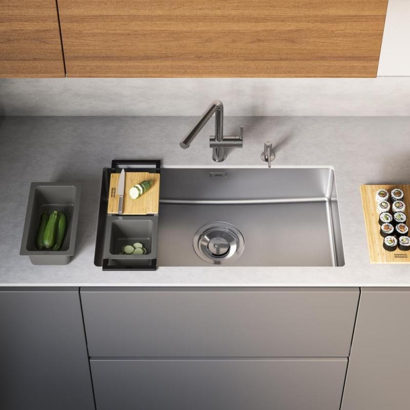Franke Maris Quiet MQX 110.82 RVS Veľký drez 820x424 mm Podstavcová montáž 122.0694.476