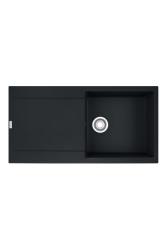 Franke Maris MRG 611-97 Fragranite Mat Čierna Drez 97 x 50 cm Povrchová montáž s Odkvapkávacou časťou 114.0628.967