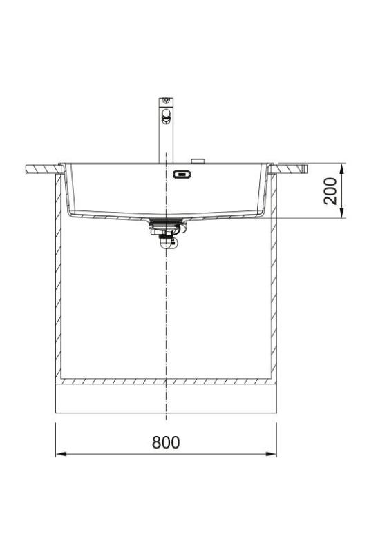 Franke Maris MRG 610-70 TL Fragranite Mat Čierny Drez 78 x 50 cm Povrchová montáž s otvorom pre kohútik 114.0668.727
