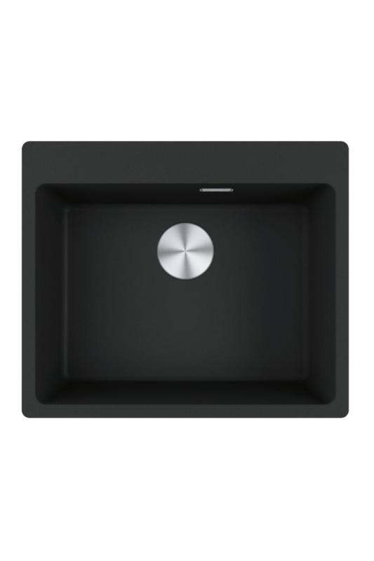 Franke Maris MRG 610-50 TL Fragranite Mat Čierna Umyvadlo na Montáž s Otvorom pre Kran 114.0668.630