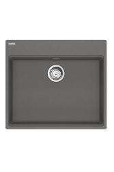 Franke Maris MRG 610-60 Care Fragranite Stone grey plytký invalidný drez 635 x 559 mm s montážou a otvorom pre kohútik 114.0729.486