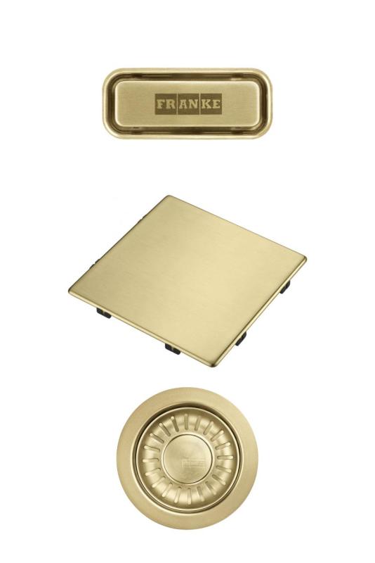 Franke Kubus 2.0 farebný set Odtokový set Zlato 1208970836