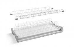 Drainer GTV BASIC 1, dve úrovne, skriňa 500, pre dosky o hrúbke 16 - 18 mm, 1x zásuvka, biela.