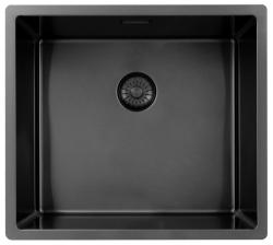 Pure.Sink Exclusivo Gun metal drez 45x40 cm 10mm rádius podstavca, rovného stavebného prvku a nadstavby PEX4540-61