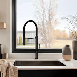 Pure.Sink Exclusivo Gun metal drez 50x40 cm 10mm rádius podstavca, rovný stavebný a nástavbový PEX5040-61
