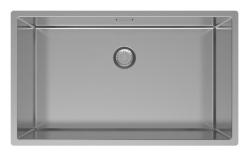 Pure.Sink Exclusivo veľký nerezový drez 70x40 cm s polomerom 10mm na podstavci, na úrovni a na povrchu PEX7040-02