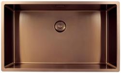 Pure.Sink Exclusivo veľký Meďný drez 70x40 cm 10mm polomer podstavca, rovná vložka a nadstavba PEX7040-62