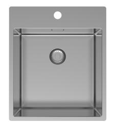 Pure.Sink Exclusivo RVS drez 44x52 cm Tapwing s otvorom pre kohútik 10mm polomer PEX4040T-02