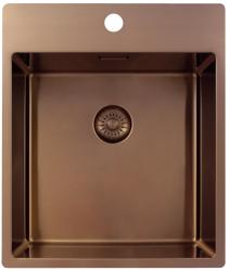 Pure.Sink Exclusivo Medené umývadlo 44x52 cm Tapwing s dierou pre kohútik 10mm rádius PEX4040T-62
