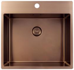 Pure.Sink Exclusivo Medené umývadlo 54x52 cm Tapwing s otvorom pre kohútik 10mm polomer PEX5040T-62