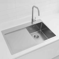 Pure.Sink Exclusivo RVS malý drez s odčerpadlovou časťou 78x52 cm Tapwing vpravo PEX3478RT-02