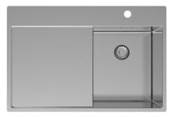 Pure.Sink Exclusivo RVS malý drez s odčerpadlovou časťou 78x52 cm Tapwing vpravo PEX3478RT-02