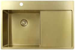 Pure.Sink Exclusivo Zlatý drez s odkvapkávačom 78x52 cm Tapwing vľavo PEX4078LT-60