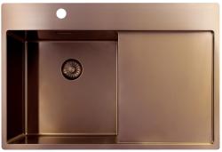 Pure.Sink Exclusivo Medené umývadlo s odkvapkávačom 78x52 cm Tapwing vľavo PEX4078LT-62
