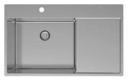 Pure.Sink Exclusivo nerezový drez s odčerpávacou časťou 86x52 cm Tapwing vľavo PEX5086LT-02